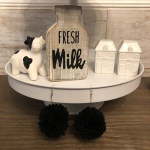 Black Pom Pom earrings